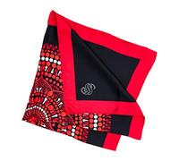 Seta Sole - Foulard in 100% Seta Made in Italy 70x70 cm - Mandala Disegnato a Mano - Sciarpa Quadrata Elegante Donna, Accessorio Moda Artigianale Lago di Como