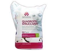 Setablu Quadrotti Struccanti, Confezione da 50 pezzi