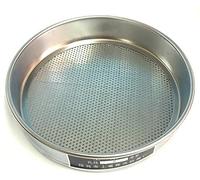 Setacci da laboratorio, Setaccio for terreno da 20 cm con coperchio zincato, fondo, test di laboratorio orticolo, dimensioni di apertura multiple, 1 pezzo(2mm)