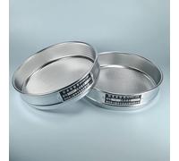 Setacci da laboratorio, Setaccio for test standard da laboratorio in acciaio inossidabile 304, maglia 20 cm di diametro x 5 cm di altezza, telaio a doppio strato, maglia 8-200(40 mesh(0.45mm))