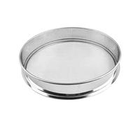 Setacciatore di terreno per giardinaggio, setaccio di terreno a rete fine da 7,9 pollici da 3 mm, setaccio di giardinaggio in acciaio inossidabile rotondo, setaccio del suolo da giardino, setaccio da