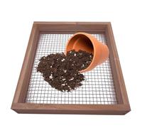 Setacciatore di terreno, setaccio da giardino, setaccio sporco per giardinaggio, setaccio di compost multiuso manuale per setacciare piccole rocce/terriccio di terreno/utensile da giardino