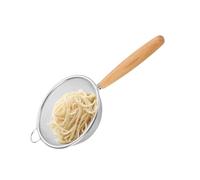 Setaccio a rete fine, setaccio da cucina, setaccio per alimenti, colino a rete con manico in legno, colino per alimenti in acciaio inox 304, colino multiuso a rete per cucina