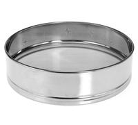 Setaccio a rete in acciaio inox e bordo di cm 25