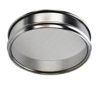 Setaccio cromato da 20 cm con rete in acciaio inossidabile 304 per ispezione del campione, maglia 4-600, uso industriale farmaceutico alimentare (maglia 30)