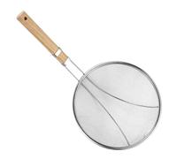 Setaccio cucchiaio da - Cucchiaio da skimmer, secchio per friggitrice | Cucchiaio da cucina a maglia fine in legno a maglia fine, cucchiaio sospeso per cucinare, rimozione 'olio, salsa