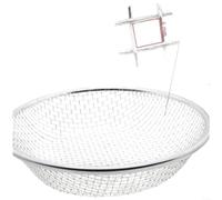Setaccio da giardino 30 cm con guanti, setaccio per compost per terra e sabbia, griglia robusta con maglie da 2 mm, 6 mm, 10 mm, setaccio leggero per il giardinaggio (6)