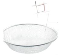 Setaccio da giardino da 30 cm con guanti, filtro per compost per terra e sabbia, griglia robusta con maglie da 2 mm, 6 mm, 10 mm, setaccio leggero per il giardinaggio (2)