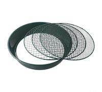 Setaccio da giardino in metallo con maglie intercambiabili, dimensioni 12 mm, 9 mm, 6 mm, per un'efficace setacciatura del terreno e separazione delle pietre nel giardinaggio