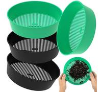Setaccio da giardino Setaccio for terreno Filtro in plastica Setaccio riutilizzabile for roccia Setaccio for terreno da giardino portatile for piante da fiore da giardino domestiche