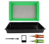 Setaccio da Giardino,Setaccio per Polline,Trim Tray,Vassoio per Potatura | con Setaccio Polline 150 Micron,2 Teste di Forbici,per setaccio sabbia,Erbe, Tè e Spezie