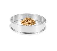 setaccio da giardino, setaccio per sabbia da laboratorio Setaccio per compost da giardino in acciaio inossidabile Setaccio a terra in metallo rotondo fine (Calibre 10 cm, Mesh 45 mm)