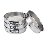 Setaccio da laboratorio da 20 cm, maglia in acciaio inossidabile 304, padella zincata, for ispezione campioni, 1 pz.(80mesh(0.2mm))