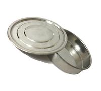 Setaccio da laboratorio, Set di setacci prova con coperchio e vaschetta - Tela in acciaio inossidabile 304 4 pollici 8(D8" ISO 3310 STD)