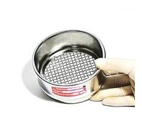 Setaccio da laboratorio, Setaccio for prove di laboratorio in acciaio inossidabile 304 con telaio cromato da 10 cm, maglia 4-10(7 mesh)