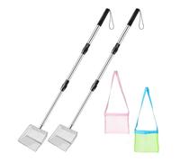 Setaccio Da Spiaggia Per Sabbia - da Spiaggia Estendibile con Sacchetti per Conchiglie,Raccoglitore di conchiglie,Cercatori di Conchiglie, Bambini, Adolescenti, Adulti, Anziani,