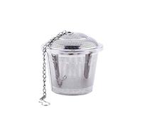 Setaccio da tè a sfera in acciaio inox con coperchio e catena allungata Creativo e utile Durability