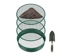 Setaccio Del Terreno Di Giardinaggio - Setaccio Compost Di Sabbia | Strumento Di Terra Agricolo Serra Con 4 Filtri A Rete E Pala | Piccer Di Piantagione All'aperto Per Famiglie, Amici, Prepa