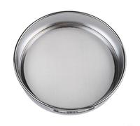 Setaccio di prova da 20 cm, in acciaio inox, cromato, setaccio per ispezione da laboratorio, setaccio da laboratorio per analisi del settore medicinale in polvere di grano del suolo (80 maglie)