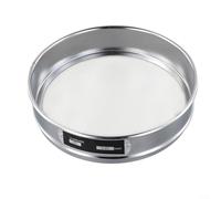Setaccio di prova in acciaio inossidabile, 20 cm, schermo di ispezione del campione di laboratorio con maglia 304 per analisi delle dimensioni delle particelle mediche e industriali (40 maglie)