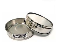 Setaccio di prova in acciaio inossidabile 304, diametro 20 cm, altezza 5 cm, telaio di punzonatura 8-200 mesh(200 mesh(0.075mm))