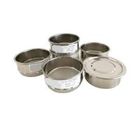 Setaccio di prova in acciaio inossidabile SS10 Φ4 "304, 1 pz | Setaccio da laboratorio in acciaio inox 304, rinforzato a doppio strato, facile da pulire(#230/0.063mm)