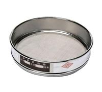 Setaccio di prova resistente in acciaio inox con finitura cromata per analisi dei campioni (250 maglie)