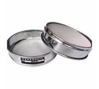 Setaccio di prova, Setaccio di prova in acciaio inossidabile da 2 pezzi, maglia 325-2400, diametro 20 cm con telaio punzonatura a doppio strato(500 mesh(0.03mm))