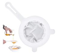 Setaccio fine 400 mesh nylon filtro per capelli cucina plastica con manico filtro a imbuto ultra fine filtro da cucina per succo, latte, caffè, latte di soia