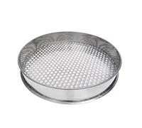 Setaccio for prove di laboratorio, setaccio vibrante con foro rotondo da 1-50 mm, diametro 10-35 cm, setaccio a maglie in acciaio inossidabile 304, 1 pz (45 mm x 30 cm)(3MMx35CM)