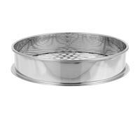 Setaccio Giardino 10mm Rotondo in Acciaio Inossidabile Compatto | Setaccio per Terra da Giardino, Setaccio per Terriccio da Giardino, Rimozione Sassi, Argento