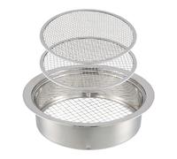 Setaccio Giardino, Colino da Giardino in Acciaio Inox, Setaccio da Giardino 3 in 1 in Acciaio Inox, con 3 Inserti Intercambiabili 3mm 6 mm 9 mm Setaccio Rotondo in Acciaio Inox, Setaccio per Compost
