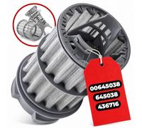 Setaccio grosso + filtro fine microfiltro con codice originale 00645038 645038 per Bosch per Balay per Constructa per Siemens 436716 per Küppersbusch per Bauknecht per Indesit per Philips per Ariston