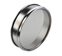 Setaccio in acciaio inox 304 cromato, 20 cm, per ispezione di campioni di laboratorio, applicazioni farmaceutiche, screening dei cereali, analisi del suolo e alimenti (600 maglie)