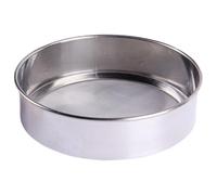 Setaccio in Acciaio Inox 60 Mesh, Tondo, Manuale | Argento, per Cucina e Pasticceria, Riduce i Grumi, Adatto a Brodo e Zucchero a Pioggia
