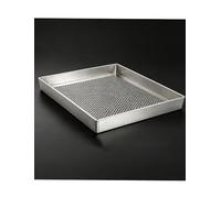 Setaccio in acciaio inox con fori rotondi, aperture personalizzate 1-50 mm | For terreno da giardino, sabbia, erbe secche e classificazione generale dei campioni(Me-sh:1mm,40x30x8cm)