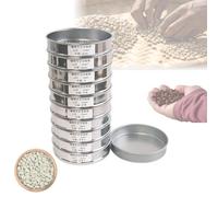 Setaccio in acciaio inox per la selezione dei chicchi di caffè, setaccio professionale per chicchi verdi e tostati, perfetto per torrefattori, baristi e appassionati di caffè 21 mesh(21/64")