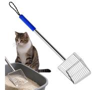 Setaccio per cenere di carbone Strumenti Setaccio Per Svuotare Braciere Con | Pala da carbone Per lettiera gatti grill da interno barbecue cortile posteriore campeggio giardino estern Blu
