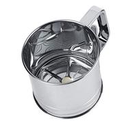 Setaccio per farina in acciaio inossidabile Setaccio per farina a mano Setaccio per farina piccolo zucchero Farina in polvere Filtro a maglia fine per torta Biscotto da dessert Ricetta per cucina dome