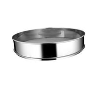 Setaccio per farina in acciaio inox, per cuocere torte, pane, utensile da cucina, riutilizzabile, colino rotondo professionale, 40 cm
