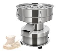 Setaccio per Farina Macchina vibrante elettrica automatica per setaccio alimentare, setaccio industriale in acciaio inossidabile per granuli, polvere, grano, 2 reti, 1 coperchio, 10 cm