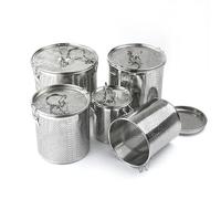 setaccio per farina, Setaccio for farina 1 pz in acciaio inox, sacchetto for condimento for stufato bollito, cestello for salamoia, cestello for salamoia, filtro for zuppa(11)