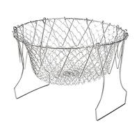 setaccio per farina， Setaccio for farina in acciaio inossidabile 304, cestello for friggere telescopico, cestello for patate pieghevole, scolapasta, utensile da cucina multifunzione