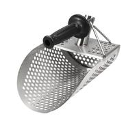 Setaccio per paletta per la sabbia per il rilevamento dei metalli | Robusto accessorio di rilevamento dei metalli in acciaio inox, paletta per tomba, setaccio rapido per il tesoro