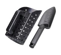 Setaccio per sabbia per rilevare metalli, pala da caccia al tesoro da spiaggia, strumento resistente per setacciare le sabbie, attrezzatura leggera per adulti con manico lungo, accessorio per