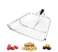 Setaccio per terreno da giardinaggio, paletta per sabbia, setaccio in acciaio inox, facile da impugnare, pala da fattoria, colino, strumento di raccolta ergonomico per piantare, diserbo