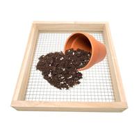Setaccio per terreno, setaccio da giardino, colino manuale per roccia, setaccio per compost da giardino, rete riutilizzabile, per progetti di giardinaggio, sabbia, foglie, terreno e invasatura