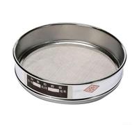 Setaccio professionale per test di laboratorio, diametro 20 cm, con telaio cromato e rete in acciaio inossidabile 304, per analisi farmaceutica e industriale delle particelle (26 maglie)
