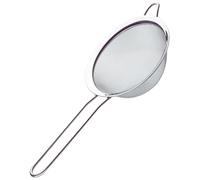 Setaccio resistente in acciaio inox da 18 cm - colino a maglia fine con manico extra grip, lavabile in lavastoviglie e durevole per cucinare professionalmente, cottura, tè, pasta, farina, riso e altro