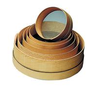 SETACCIO TONDO STRUTTURA IN LEGNO CM 35 CON RETE FINE ZINCATA PER FARINA SPEZIE
